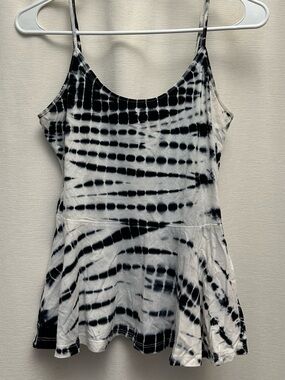 Guess Tie-Dye peplum Tank Top